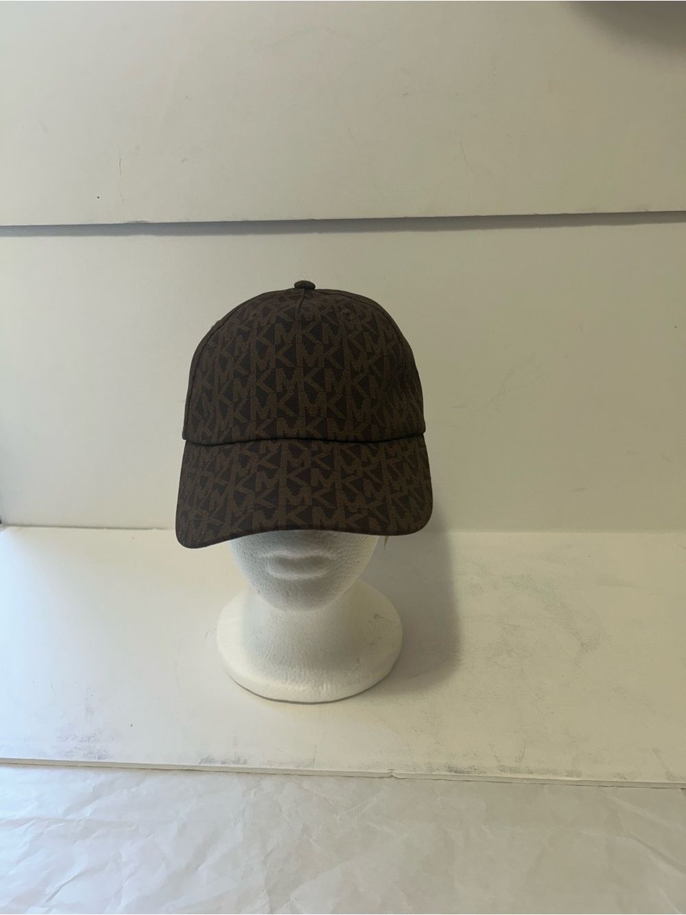 Michael Kors Brown Monogram Baseball Cap